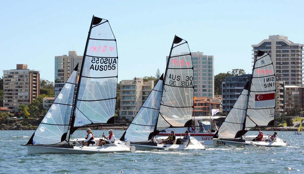 Jamie Dunross and Rachel Cox AUS055 have won the SKUD 18 Championship 043 - Asia-Pacific and Australian Access Championships  2011 &copy; SW